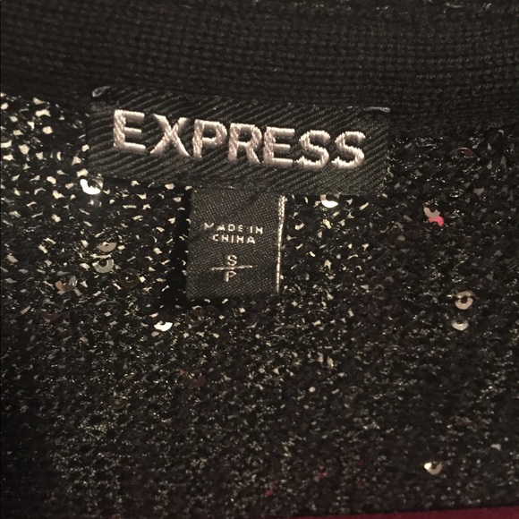 Express sparkle open front cardigan - Picture 3 of 3